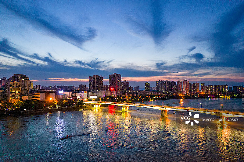 湖南省衡阳市湘江城市风光图片素材