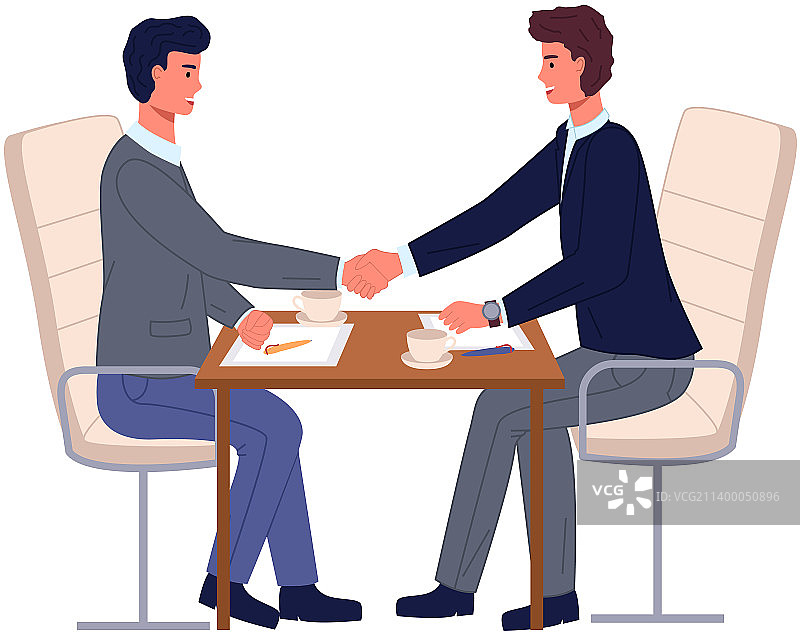 商业伙伴合作的商人图片素材