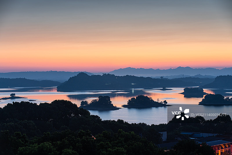 湖光山色图片素材