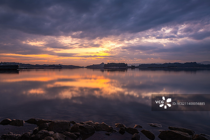 湖光山色图片素材