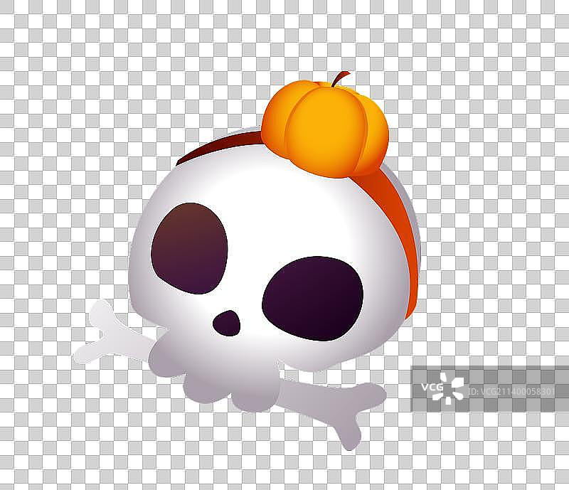 万圣节骷髅头元素图片素材