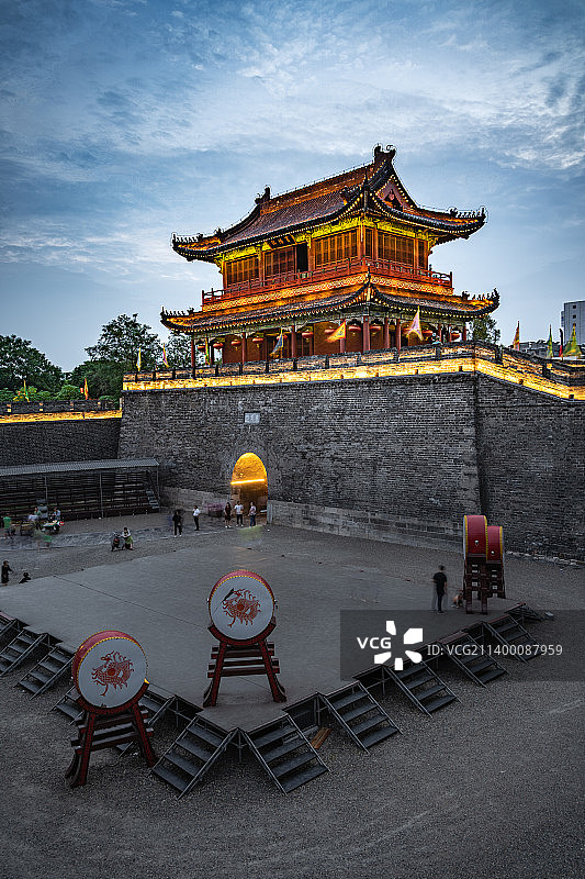 荆州古城图片素材