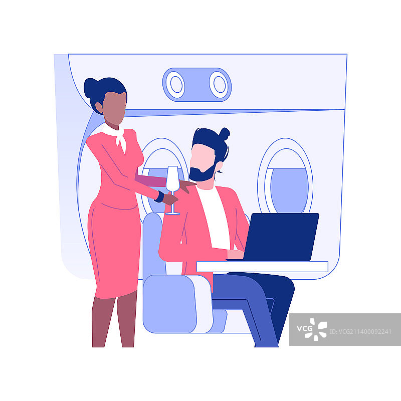 商务舱服务概念图片素材