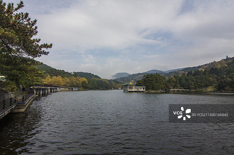 庐山如琴湖图片素材