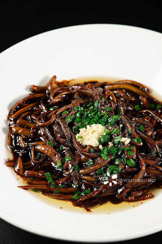 响油鳝丝图片素材