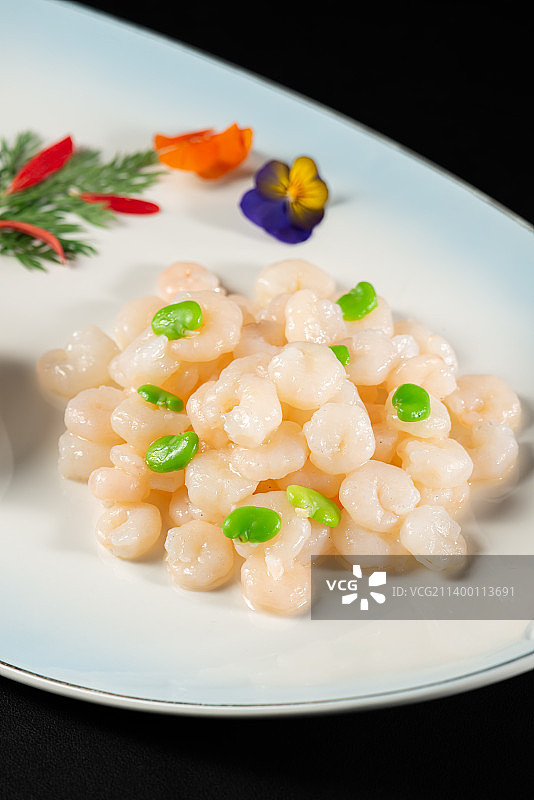 水晶虾仁图片素材