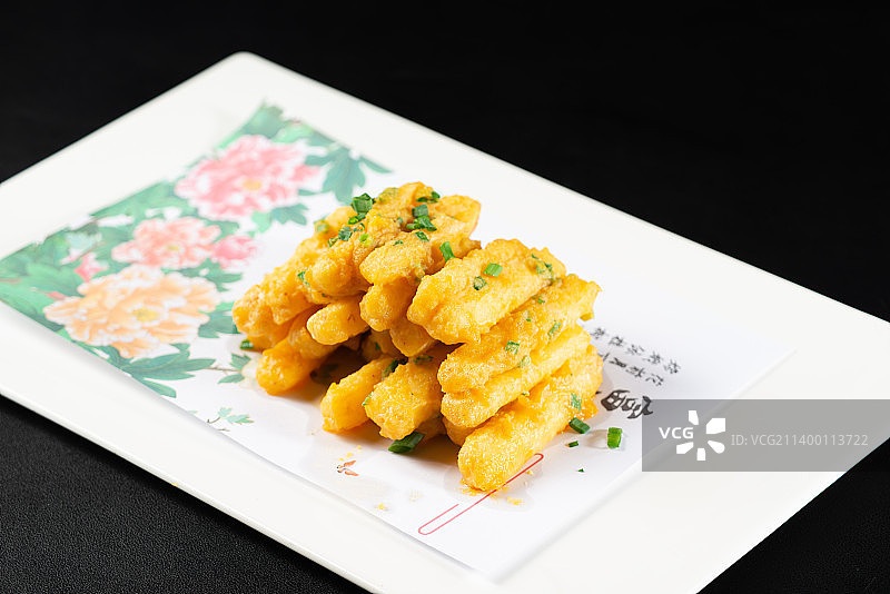 咸蛋黄焗山药图片素材