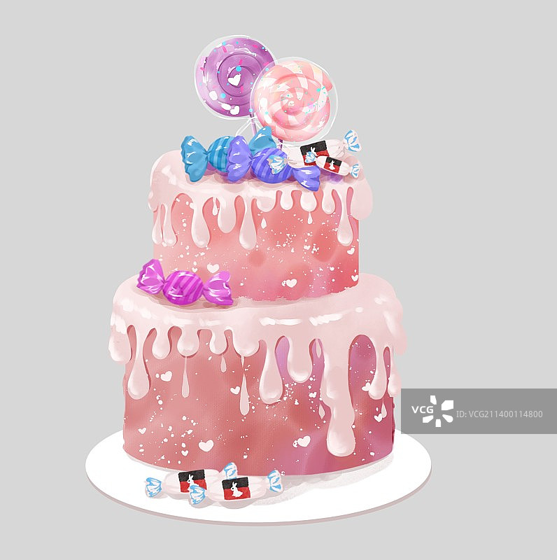 糖果蛋糕图片素材