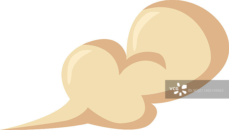 扁平风格卡通烟雾尘埃概念图片素材