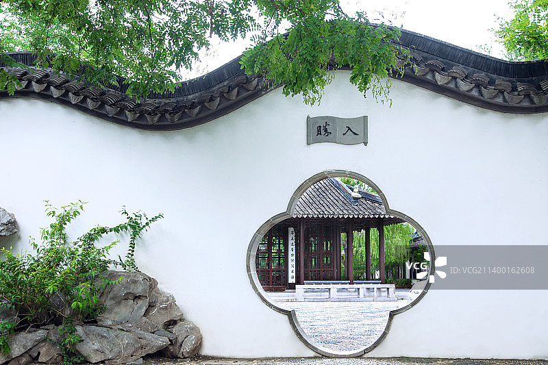 古典庭院拱门,中国元素,景观设计图片素材