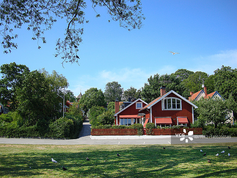 瑞典的小别墅图片素材