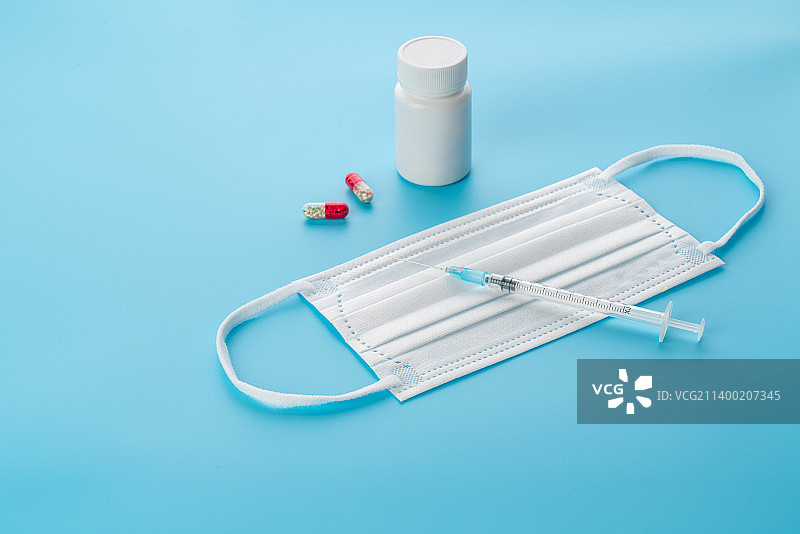 口罩和疫苗图片素材