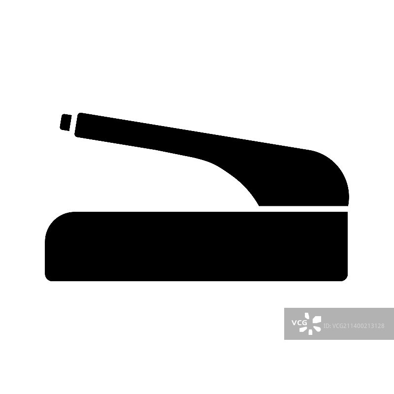 手刹黑色图标白色背景图片素材