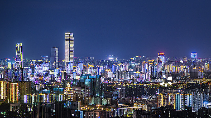 长沙城市夜景风光图片素材