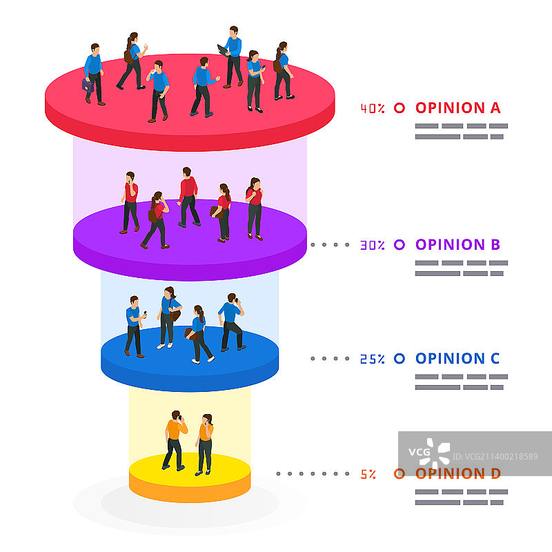 销售漏斗信息图表图片素材