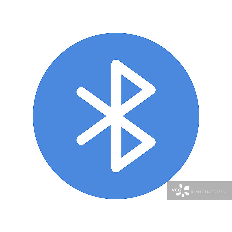 蓝牙图标扁平设计无线技术图片素材