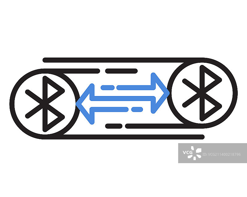 蓝牙连接图标无线技术图片素材