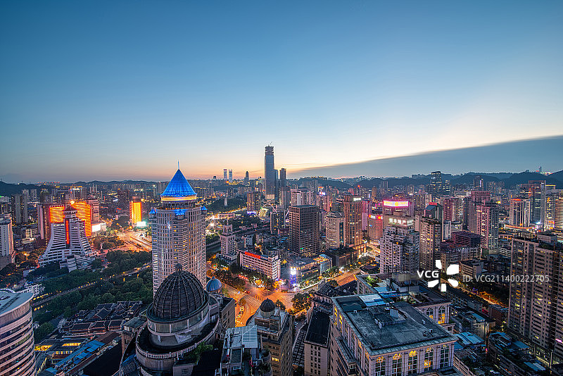 贵阳南明区夜景图片素材