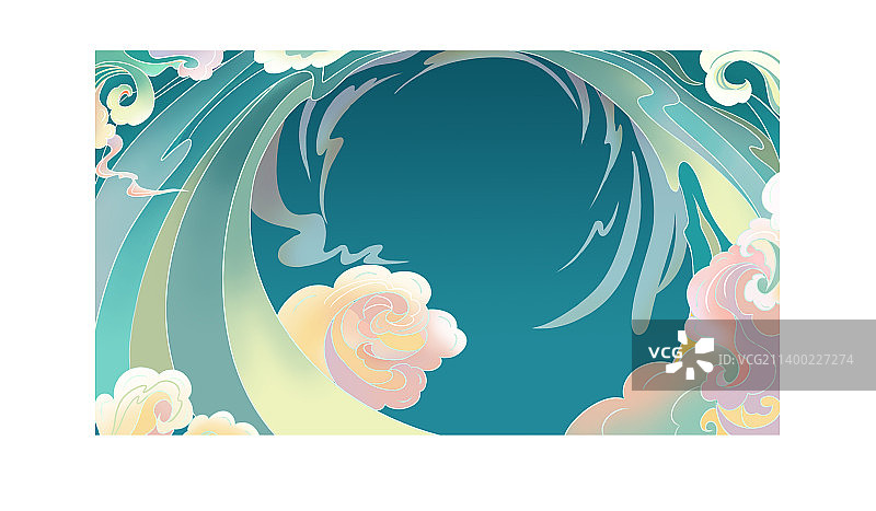 冷色调云背景图图片素材