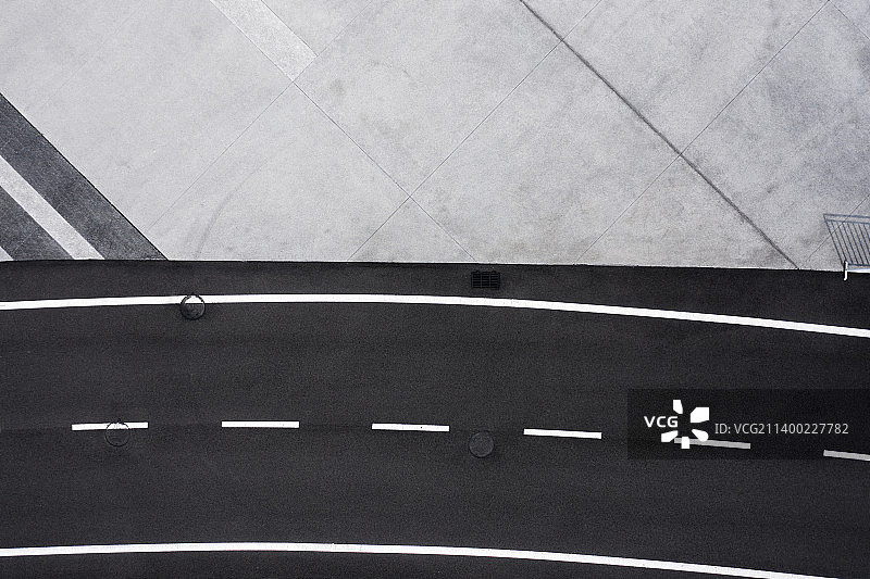 高视角柏油路背景图图片素材