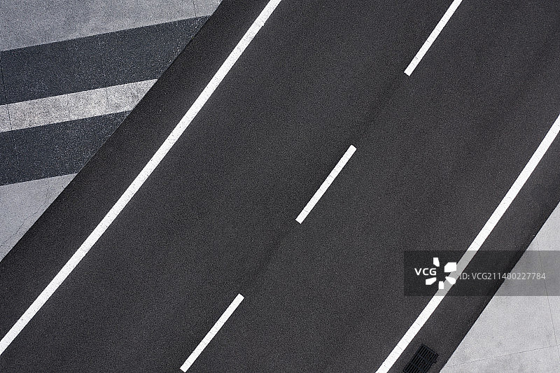 高视角柏油路背景图图片素材