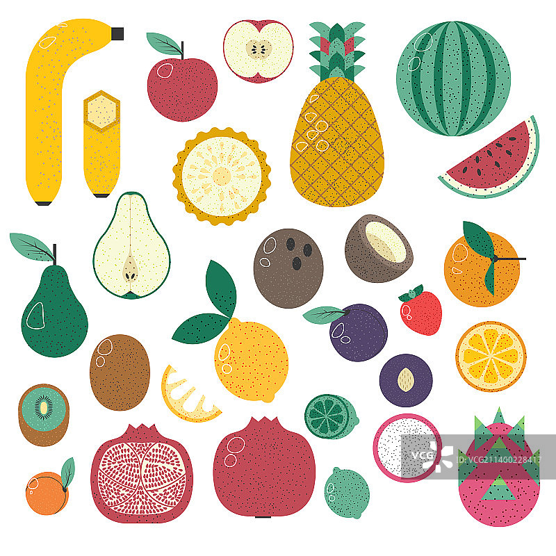 异域热带水果香蕉和西瓜图片素材