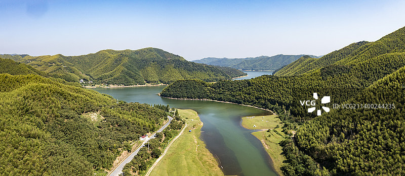 浙江省湖州市安吉赋石水库小杭坑图片素材