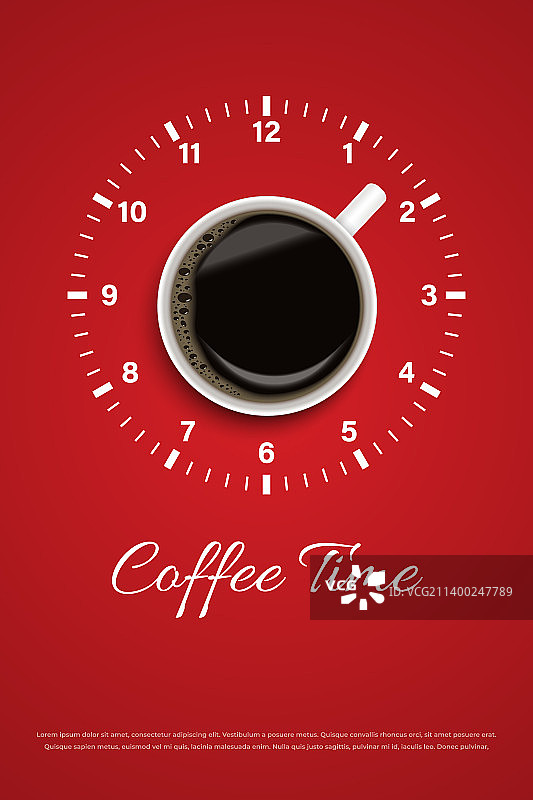 红色背景上的白杯黑咖啡图片素材