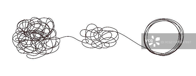 错综复杂的心理治疗概念商业图片素材