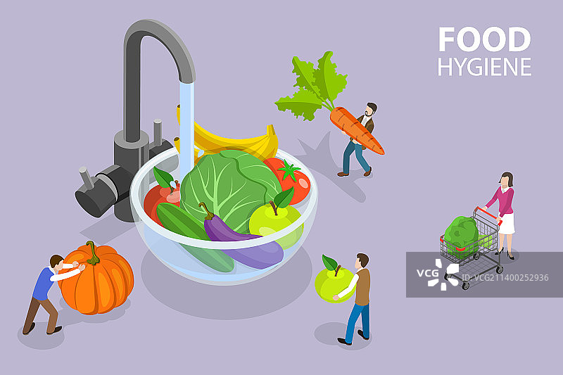 三维等距平面概念图片素材