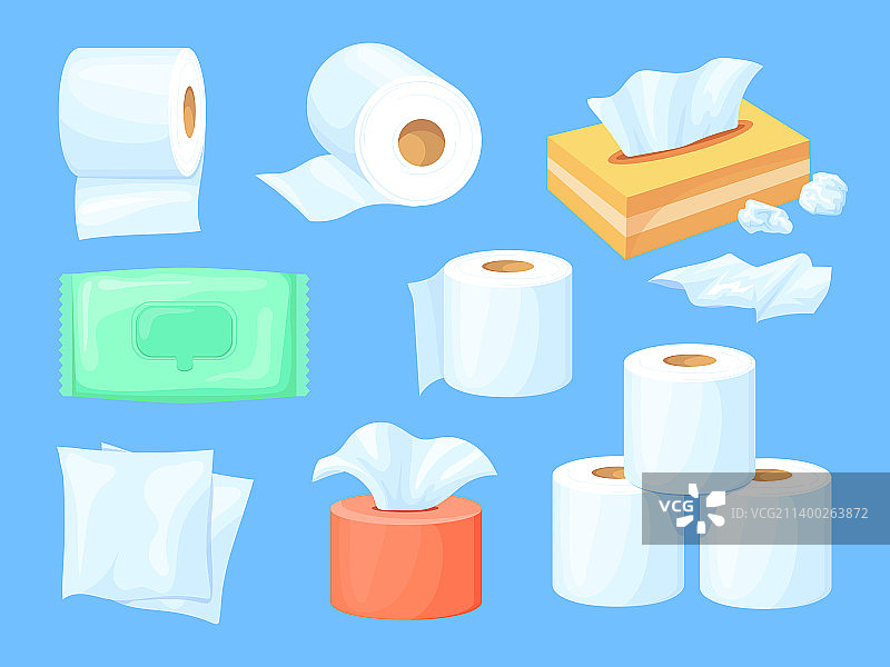 卡通纸巾盒图片素材