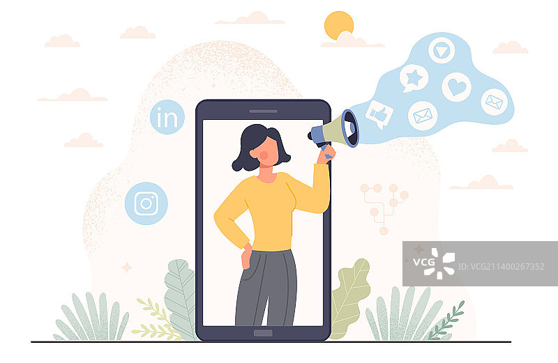 移动营销概念图片素材