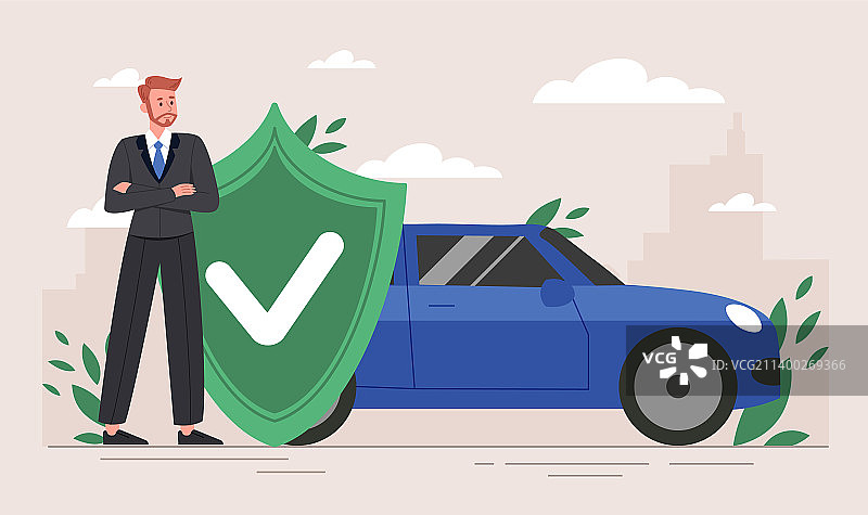 汽车保险概念图片素材