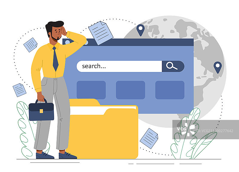 搜索和SEO分析概念图片素材