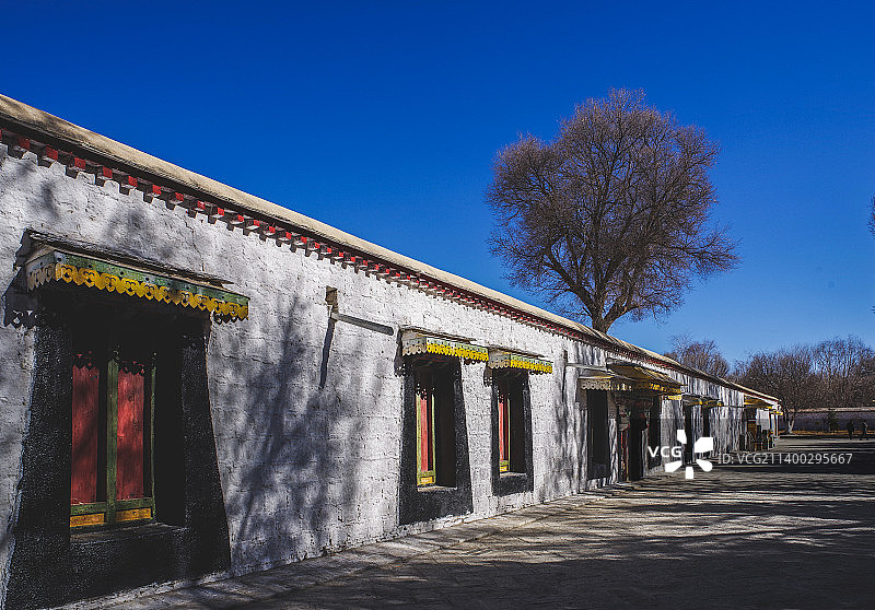 藏式建筑（拍摄于罗布林卡）图片素材