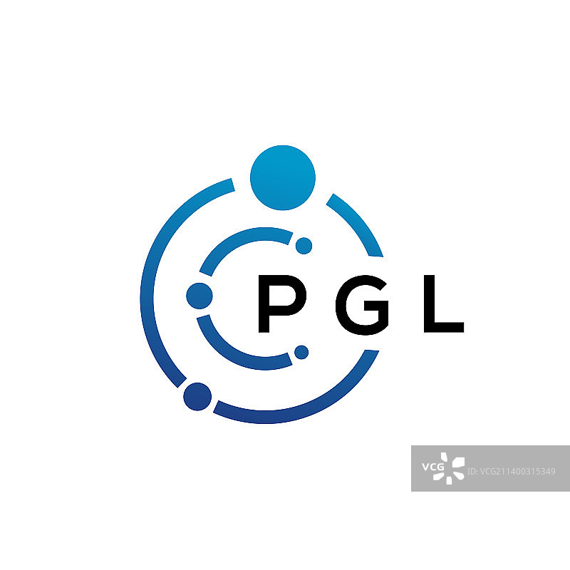 PGL白字科技标志设计图片素材