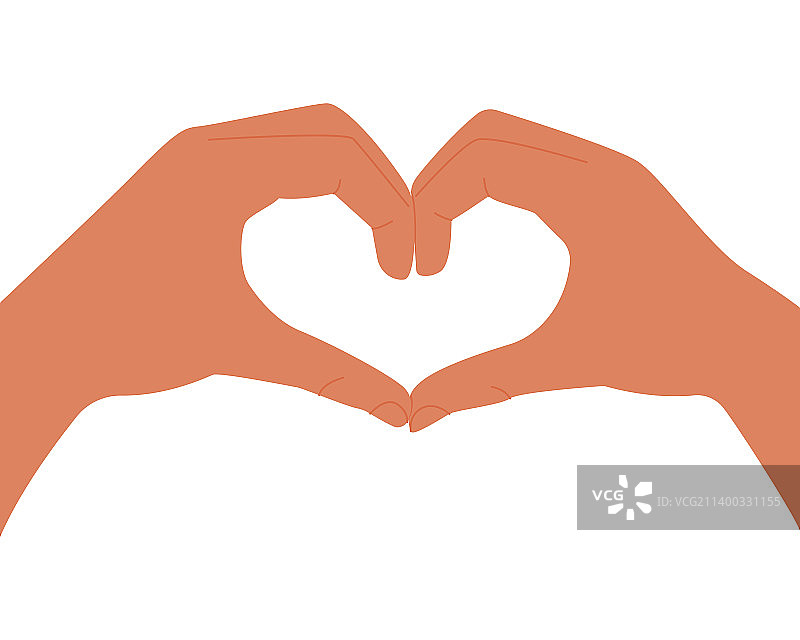 双手比心图片素材