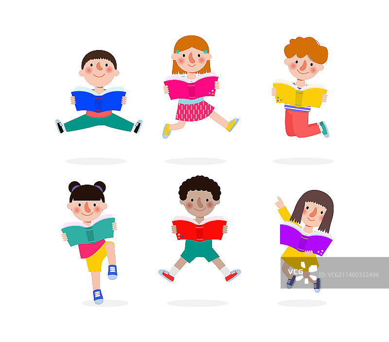 儿童阅读书籍教育合集图片素材