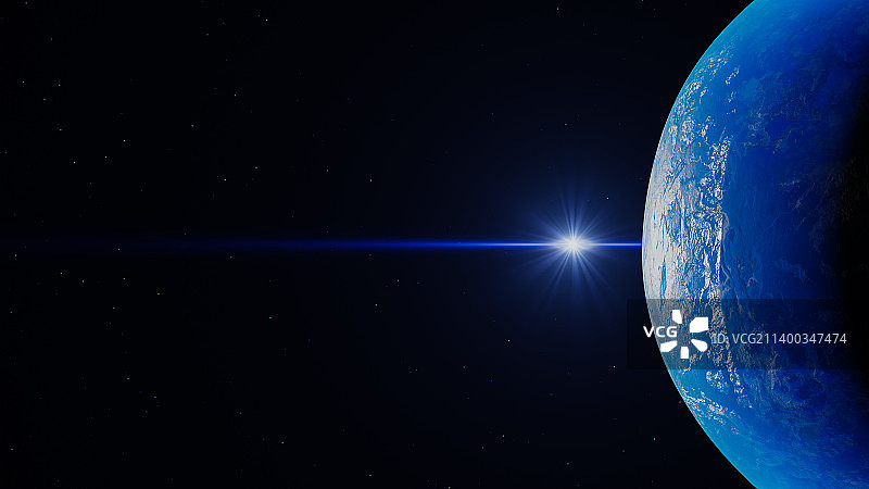 地球宇宙发光行星图片素材