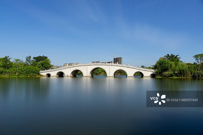 公园桥图片素材