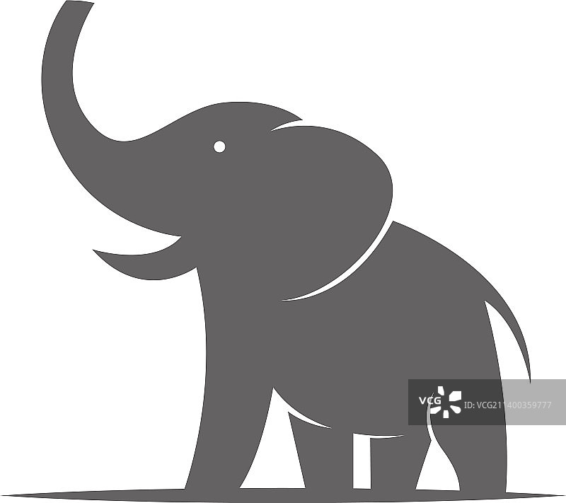 大象图标logo设计图片素材