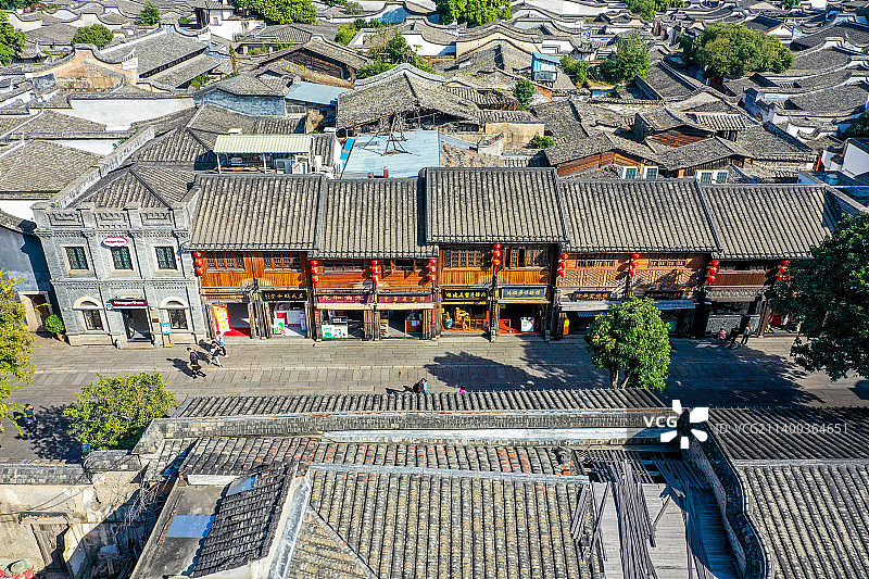 航拍福建福州三坊七巷历史文化街区图片素材