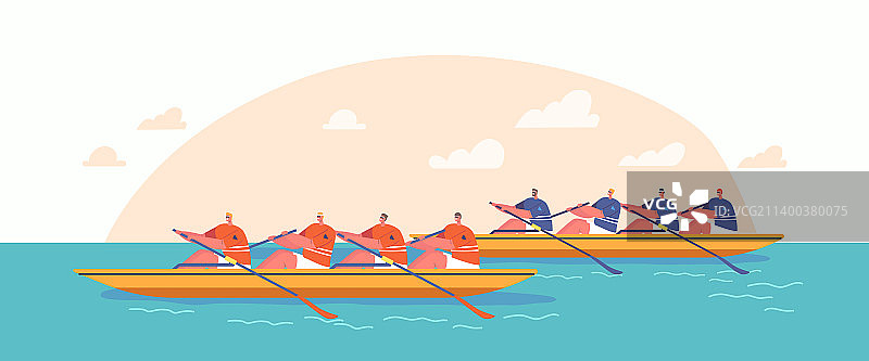皮划艇运动比赛图片素材