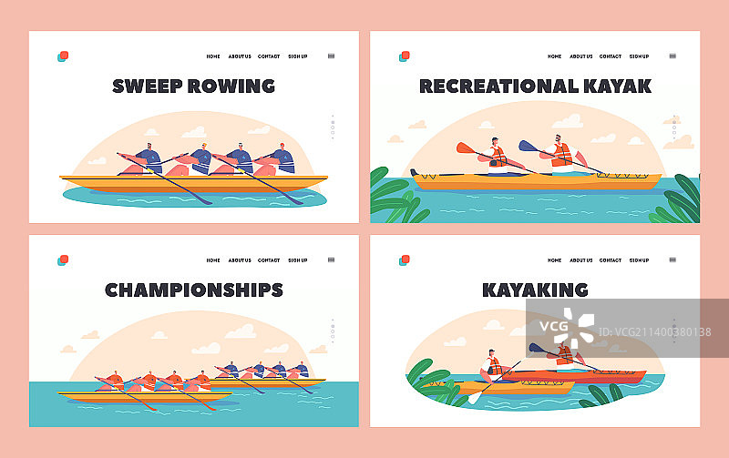 皮划艇、独木舟或漂流运动图片素材