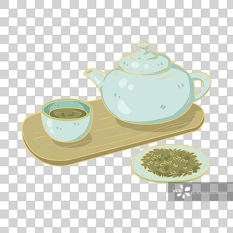 国潮国风茶文化茶具素材图片素材