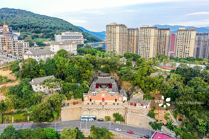 航拍福建福州船政天后宫 福州马尾船政文化旅游景区图片素材
