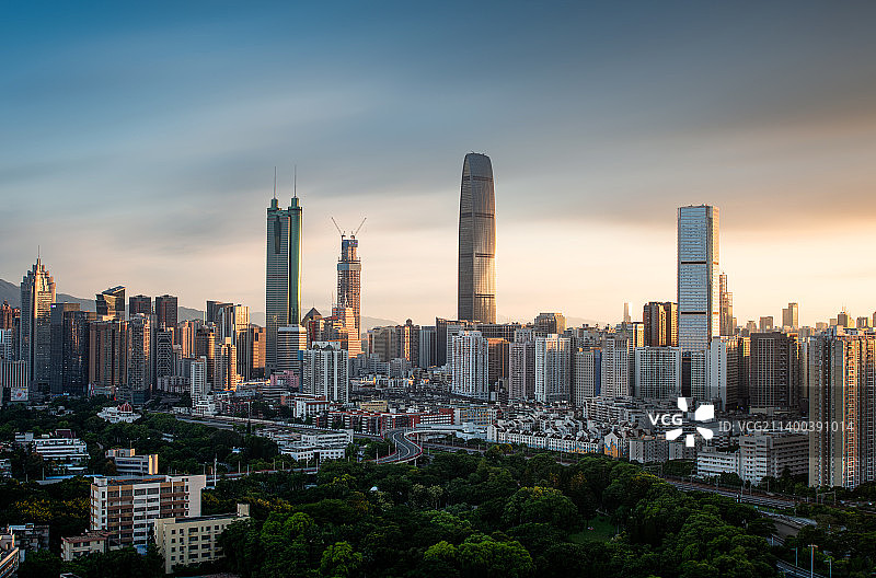 深圳市罗湖区天际线图片素材