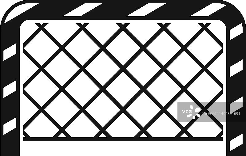 简易校园运动足球门图标图片素材