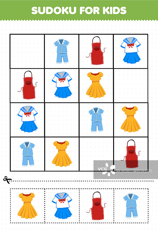 儿童教育数独游戏图片素材