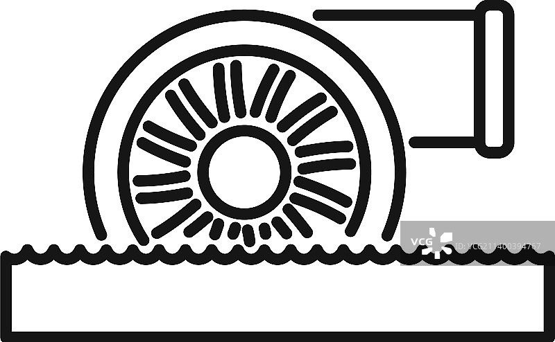 水轮机能源图标图片素材